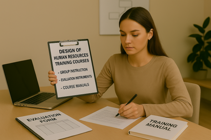 EC0301 Diseño de cursos de formación del capital humano de manera presencial grupal, sus instrumentos de evaluación y manuales del curso.